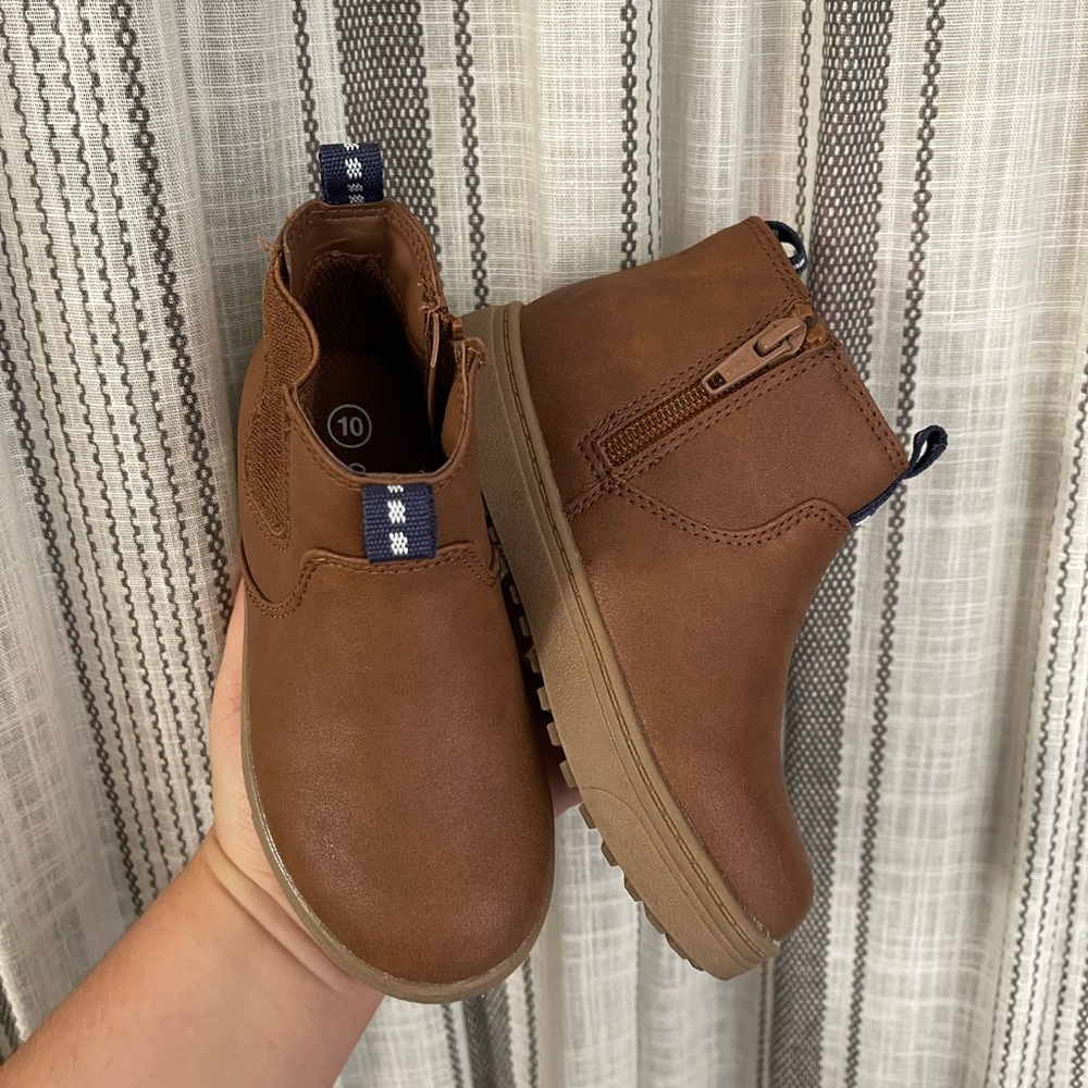 Cat & jack boys boots 10c